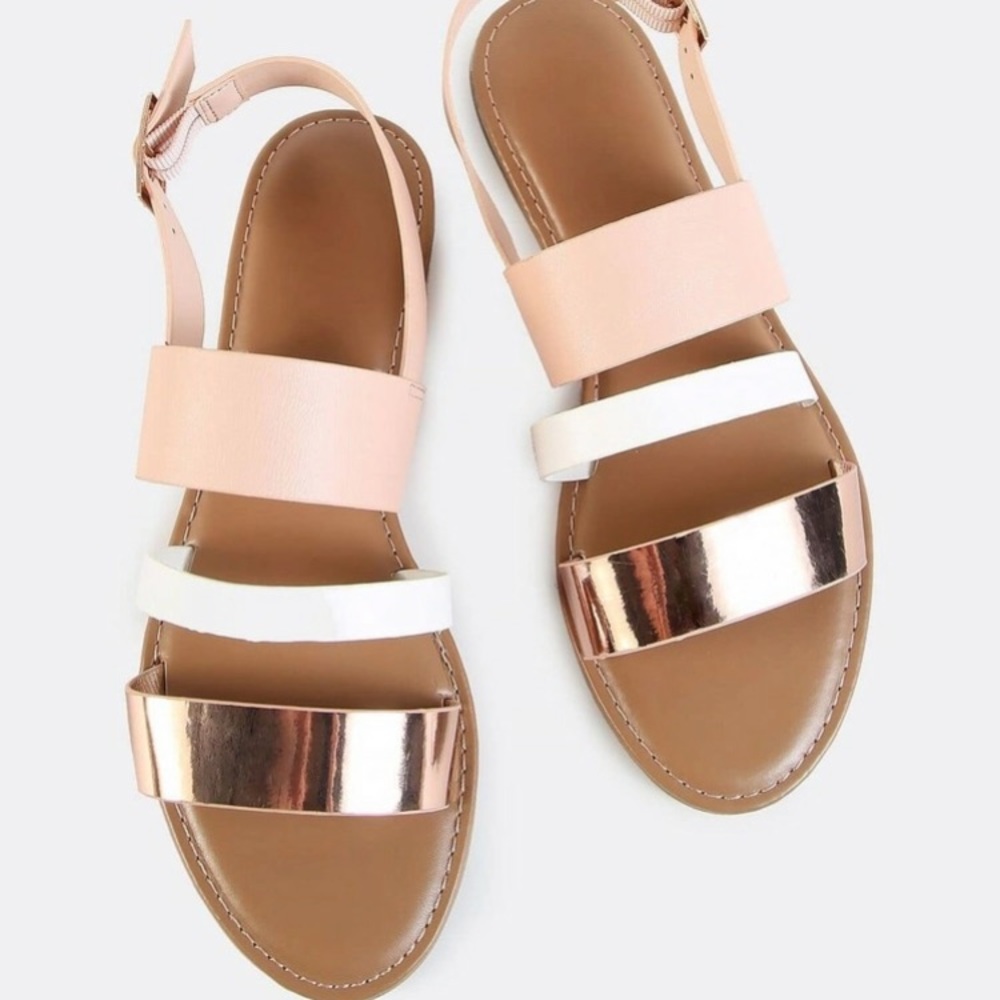 Triple band sandals